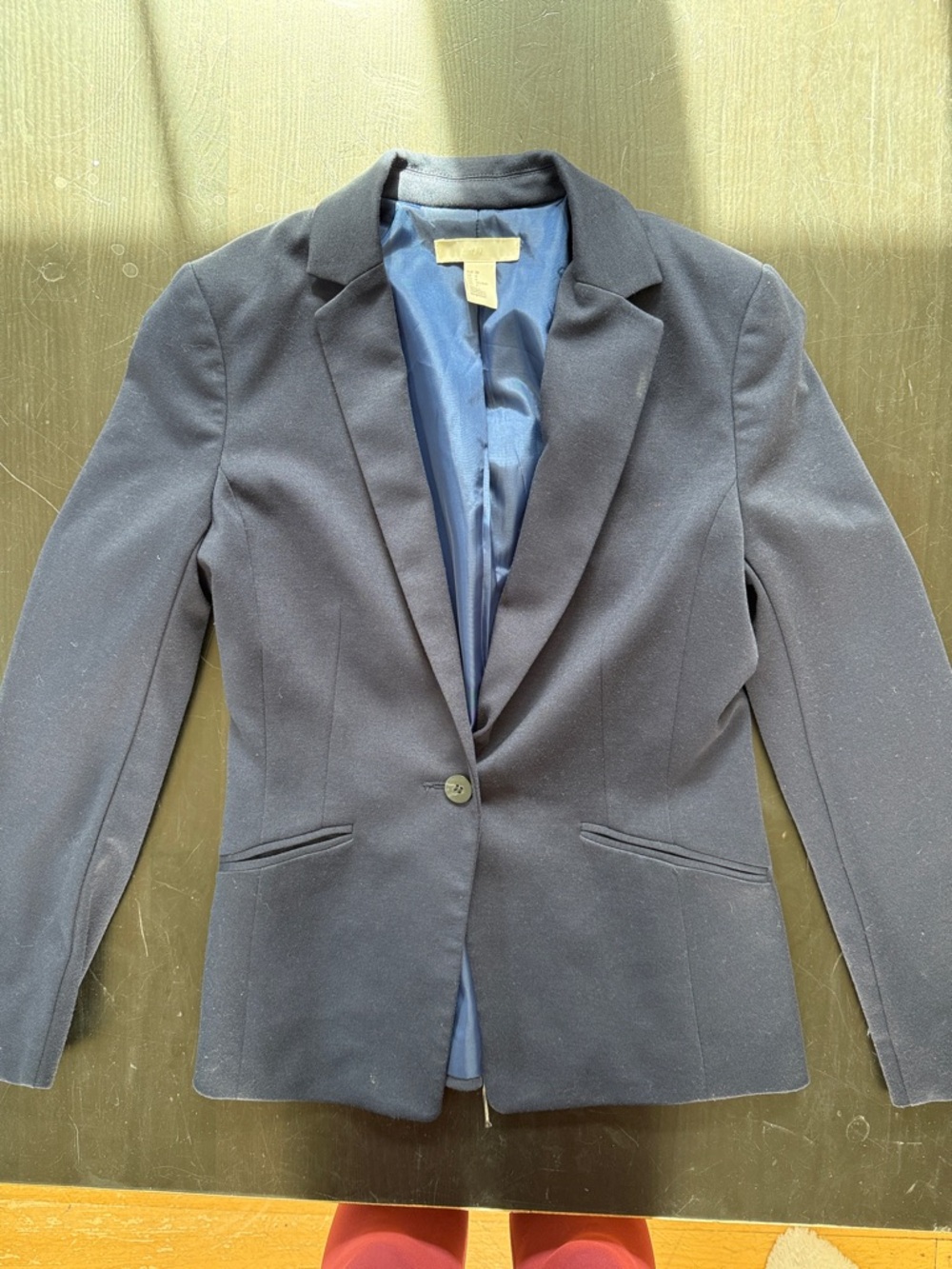 H&M Navy Single-Button Women's Blazer